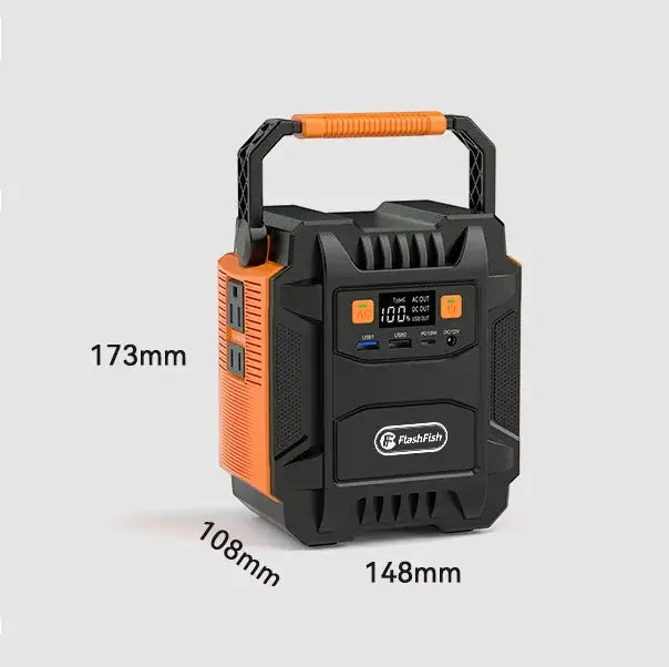 High-power Energy Storage Power Supply dimensions and design with display and handle