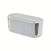Cable Management Box for organizing desk and TV cables, featuring a sleek, modern design.
