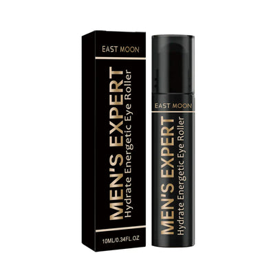 Hydrating Eye Roller for Dark Circles by East Moon in a sleek black packaging.