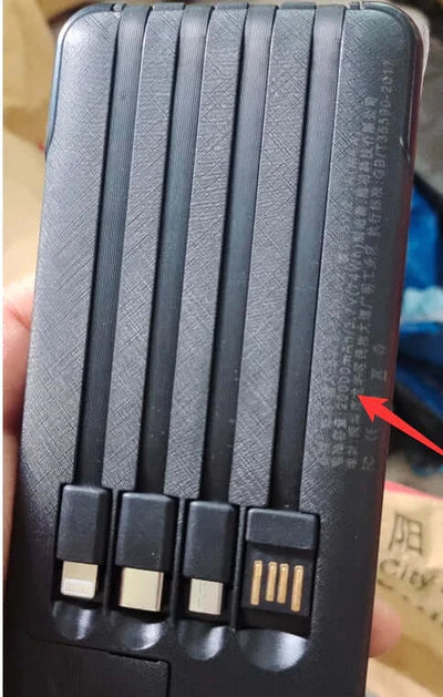 20000mAh Power Bank design with multiple USB ports for reliable and portable charging on the go.