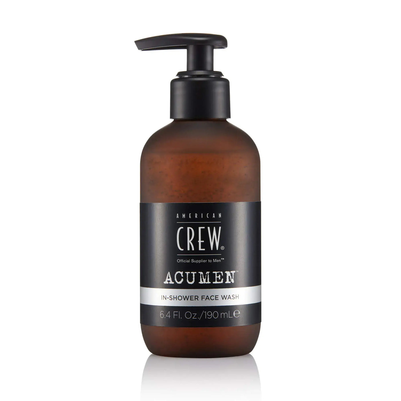 American Crew Mens Face Wash in an amber bottle, designed for daily skin cleansing and hydration.
