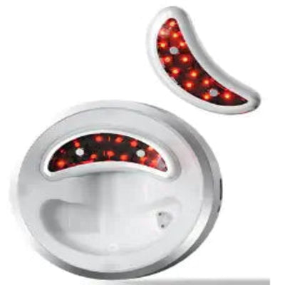 GlowMy Pro Eye Pods with red light therapy design for rejuvenating tired eyes.