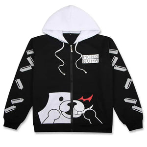 Coslover Bear Hoodies featuring playful bear design in black, perfect for cute and comfy casual wear.