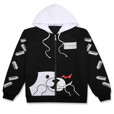 Coslover Bear Hoodies featuring playful bear design in black, perfect for cute and comfy casual wear.