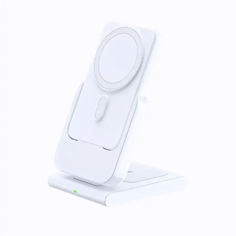 Magnetic Power Bank in a sleek white design for fast and convenient wireless charging.