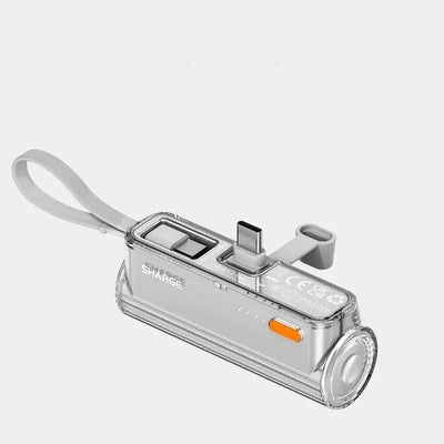 20W Mobile Power Bidirectional charger with multiple connectors and compact design for fast charging.