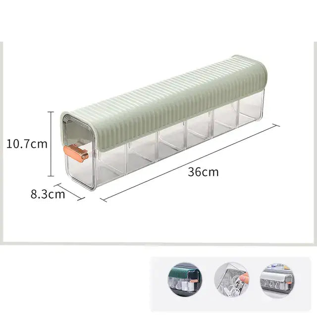 Wall-Mounted Data Cable Storage Box for Chargers dimensions with clear view and modern design