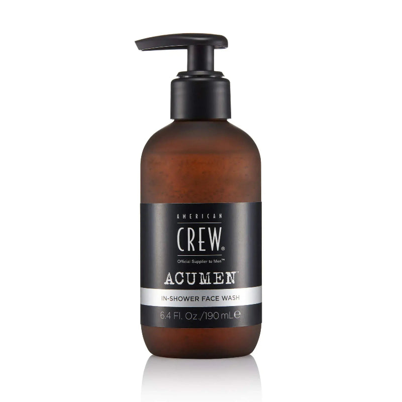 American Crew Mens Face Wash bottle, a gentle cleanser for daily skin care, removing dirt and oil.