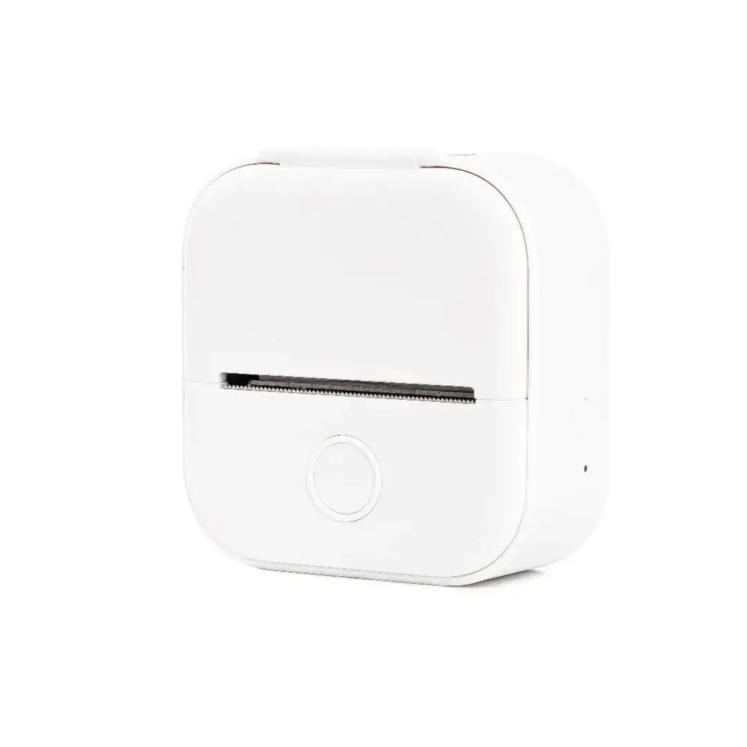 Portable Mini Thermal Label Printer in sleek white design for efficient wireless labeling.