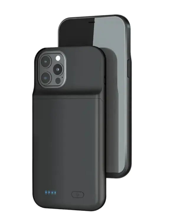 Back Clip Power Bank attached to smartphone, showcasing portable charging solution design.