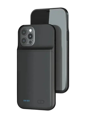 Back Clip Power Bank attached to smartphone, showcasing portable charging solution design.