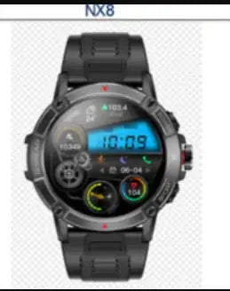 Titan Track Smartwatch with modern design, digital display, and multiple fitness tracking features.