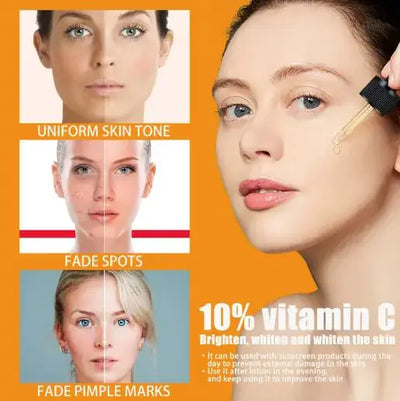 Vitamin C Serums for brightening, hydrating and protecting skin with results for uniform skin tone, fade spots and pimple marks.
