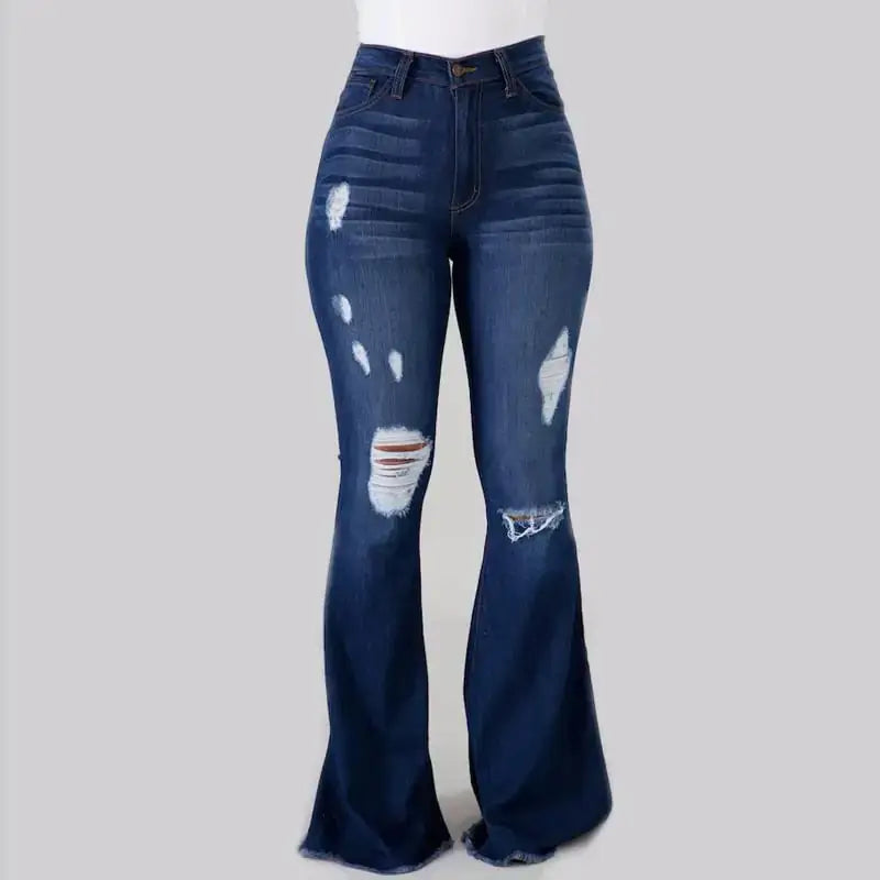 Slim-fit Ripped Jeans for Women featuring stylish rips and a flattering cut, perfect for a chic and comfortable look.