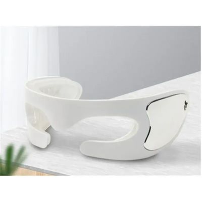 Eye Massager To Remove Dark Circles - white ergonomic design for puffy eyes and dark circles relief.
