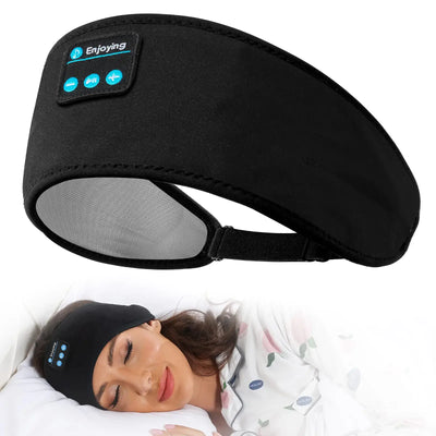 Perytong Sleep Headphones Bluetooth for comfortable sleep, ideal for side sleepers, featuring wireless controls and soft design.